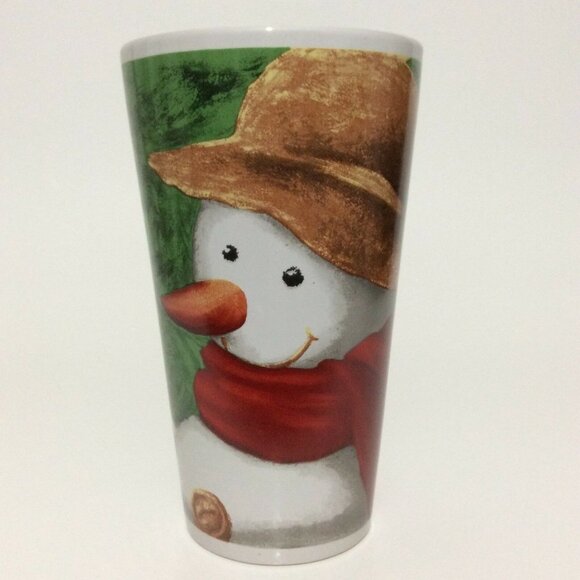 Other - COFFEE Mug Tall Cup Snowman Bird Design 16 Oz